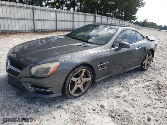 2013 Mercedes-Benz SL-Class SL 550 with VIN WDDJK7DA2DF008474, listed as a Copart auction lot 59581733 with 81,872 mi miles and Non Repairable. Bid and sale history available at carsss.com. Image 1.
