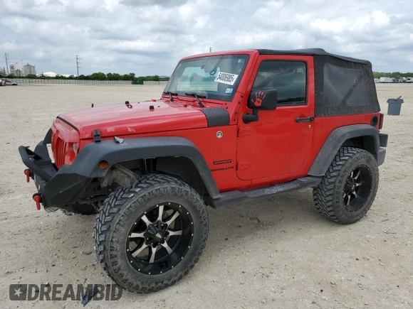 2017 Jeep Wrangler Sport с VIN 1C4AJWAG0HL664146, выставлен на аукционе Copart как лот 54006985 с пробегом 38 008 миль миль и Списание • Salvage title. История ставок и продаж доступна на DreamBid. Изображение 1.