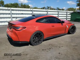 2021 BMW M4 Competition with VIN WBS33AZ05MCG85464, listed as a Copart auction lot 46995985 with 56,857 mi miles and Non Repairable. Bid and sale history available at carsss.com. Image 3.
