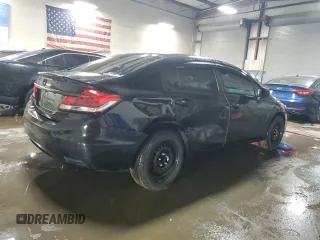 2015 Honda Civic LX with VIN 19XFB2F50FE021899, listed as a Copart auction lot 50807335 with 80,866 mi miles and Salvage Title. Bid and sale history available at DreamBid. Image 3.