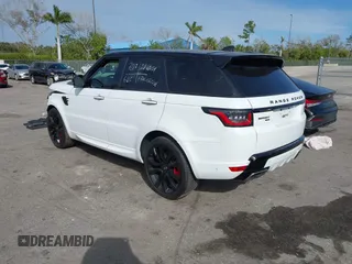 2021 Land Rover Range Rover Sport HST with VIN SALWS2RU5MA760939, listed as a IAAI auction lot 41263100 with 66,712 mi miles. Bid and sale history available at carsss.com. Image 3.