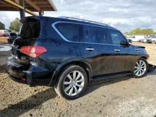 2013 Infiniti QX56 with VIN JN8AZ2NE2D9042301, listed as a Copart auction lot 79838704 with 237,423 mi miles and Salvage Title. Bid and sale history available at carsss.com. Image 3.