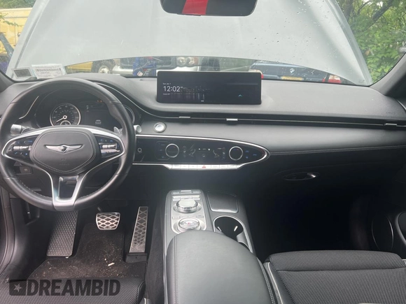 2022 Genesis GV70 Sport with VIN KMUMCDTC6NU028274, listed as a Copart auction lot 61770155 with 46,523 mi miles and Salvage title. Bid and sale history available at DreamBid. Image 9.