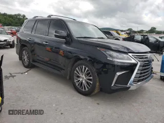 2019 Lexus LX 570 with VIN JTJHY7AX1K4289351, listed as a Copart auction lot 58473065 with 95,463 mi miles and Salvage title. Bid and sale history available at DreamBid. Image 4.