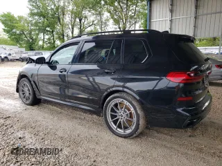2020 BMW X7 M50i z VIN 5UXCX6C06LLE35455, wystawiony jako Copart lot #54965075 z przebiegiem Nie podano mil oraz Szkoda całkowita • Salvage title. Historia ofert i sprzedaży dostępna na DreamBid. Obrazek 2.