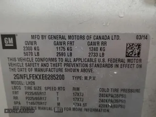 2014 Chevrolet Equinox LT with VIN 2GNFLFEKXE6285200, listed as a Copart auction lot 49166795 with 133,552 mi miles and Salvage Title. Bid and sale history available at carsss.com. Image 14.