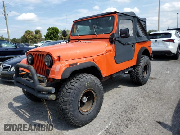 1979 Jeep CJ z VIN J9F93EH832940, wystawiony jako Copart lot #75121864 z przebiegiem Nie podano mil oraz Szkoda całkowita • Salvage title. Historia ofert i sprzedaży dostępna na DreamBid. Obrazek 1.