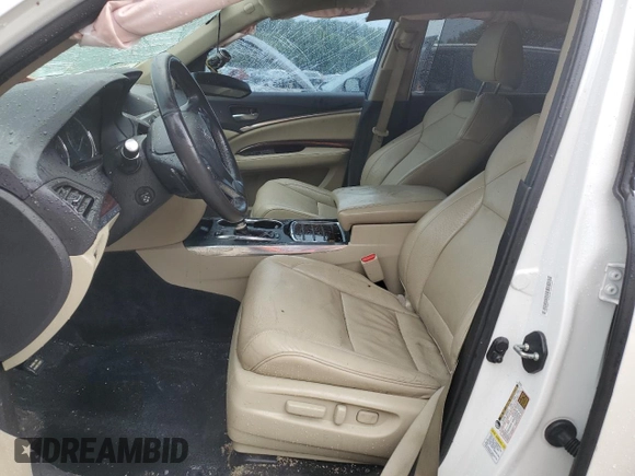 2015 Acura MDX Advance/Entertainment Pkg with VIN 5FRYD4H8XFB031323, listed as a Copart auction lot 67896484 with 0 mi miles and Non Repairable. Bid and sale history available at carsss.com. Image 7.