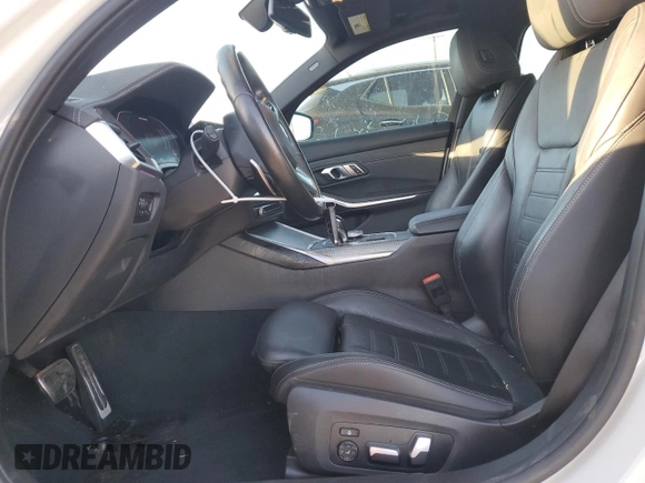 2021 BMW 3 Series M340i with VIN 3MW5U7J05M8B93885, listed as a Copart auction lot 42400835 with 48,771 mi miles and Salvage Title. Bid and sale history available at carsss.com. Image 7.