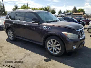 2012 Infiniti QX56 8-passenger with VIN JN8AZ2NC4C9317535, listed as a Copart auction lot 69211014 with 157,117 mi miles and Clean Title. Bid and sale history available at carsss.com. Image 4.