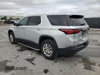 2022 Chevrolet Traverse LS with VIN 1GNERFKW1NJ100987, listed as a Copart auction lot 52361825 with 34,846 mi miles and Salvage title. Bid and sale history available at DreamBid. Image 2.