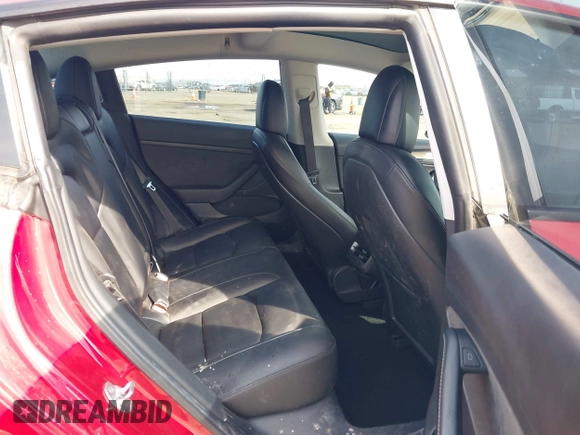 2021 Tesla Model 3 Long Range with VIN 5YJ3E1EB2MF015279, listed as a IAAI auction lot 41765428 with 55,486 mi miles. Bid and sale history available at carsss.com. Image 8.