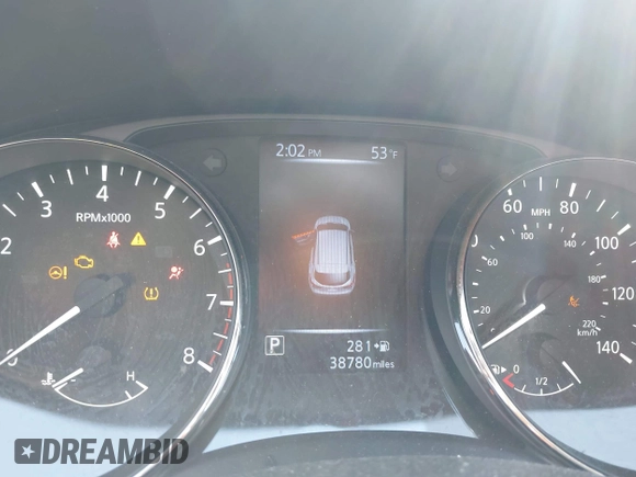 2017 Nissan Rogue SL with VIN JN1BJ1CR8HW118279, listed as a IAAI auction lot 41879325 with 38,780 mi miles and . Bid and sale history available at DreamBid. Image 7.
