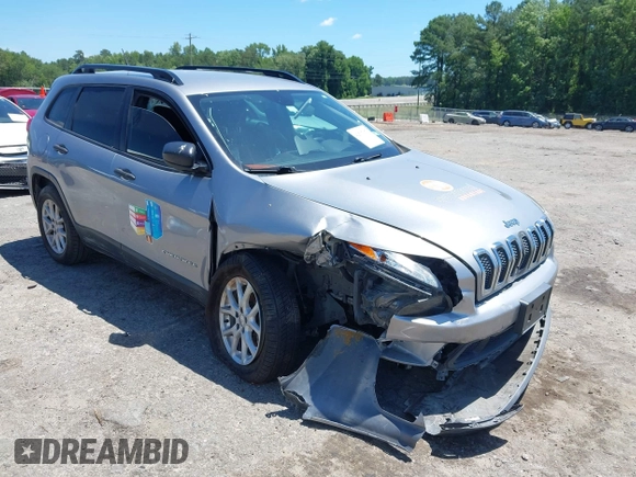 2015 Jeep Cherokee Sport z VIN 1C4PJLAB4FW730836, wystawiony jako IAAI lot #42517979 z przebiegiem 144 383 mil mil oraz . Historia ofert i sprzedaży dostępna na DreamBid. Obrazek 1.