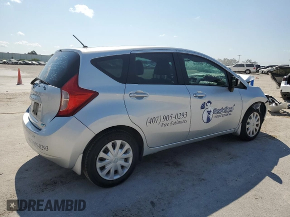 2016 Nissan Note S Plus with VIN 3N1CE2CP7GL387214, listed as a Copart auction lot 72278144 with 38,827 mi miles and Salvage Title. Bid and sale history available at DreamBid. Image 3.