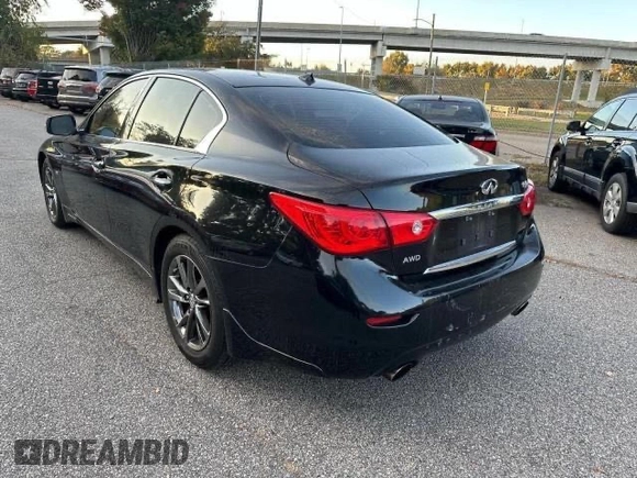 2017 Infiniti Q50 Signature Edition z VIN JN1EV7AR6HM841552, wystawiony jako Copart lot #59060765 z przebiegiem 106 595 mil mil oraz Czysty tytuł • Clean title. Historia ofert i sprzedaży dostępna na DreamBid. Obrazek 3.
