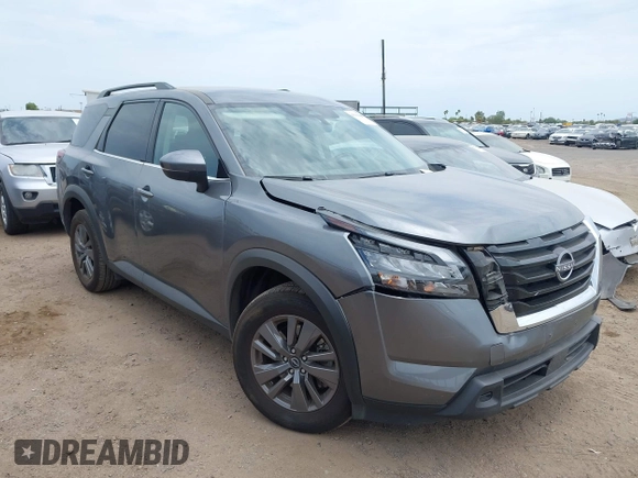 2024 Nissan Pathfinder SV with VIN 5N1DR3BA9RC276196, listed as a IAAI auction lot 42761906 with 31,693 mi miles and . Bid and sale history available at DreamBid. Image 6.