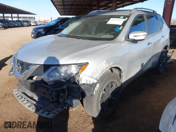 2016 Nissan Rogue S with VIN KNMAT2MT3GP730496, listed as a IAAI auction lot 42035050 with 135,333 mi miles and . Bid and sale history available at DreamBid. Image 2.