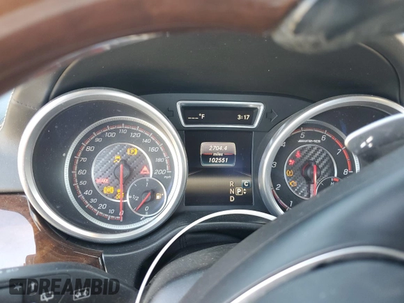 2017 Mercedes-Benz GLS with VIN 4JGDF7FE8HA885805, listed as a Copart auction lot 75594054 with 102,551 mi miles and Salvage Title. Bid and sale history available at carsss.com. Image 9.