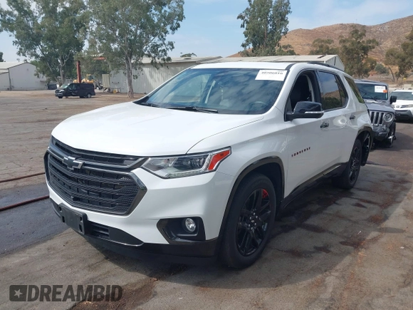 2021 Chevrolet Traverse Premier with VIN 1GNEVKKW1MJ260435, listed as a IAAI auction lot 40506016 with 35,835 mi miles. Bid and sale history available at carsss.com. Image 20.