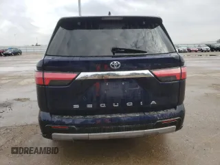 2023 Toyota Sequoia SR5 with VIN 7SVAAABA8PX003121, listed as a Copart auction lot 87383094 with 35,467 mi miles and Salvage Title. Bid and sale history available at carsss.com. Image 6.