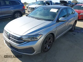 2022 Volkswagen Jetta SE with VIN 3VW7M7BU1NM019993, listed as a IAAI auction lot 42087376 with 74,596 mi miles and . Bid and sale history available at DreamBid. Image 2.
