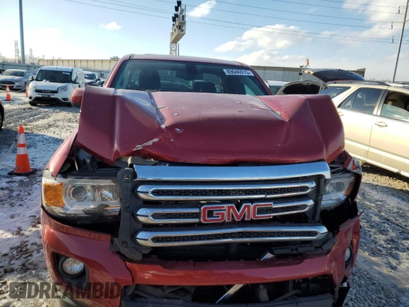 2015 GMC Canyon 4WD SLE with VIN 1GTH6BE3XF1180185, listed as a Copart auction lot 89046915 with 0 mi miles and Salvage Title. Bid and sale history available at carsss.com. Image 5.
