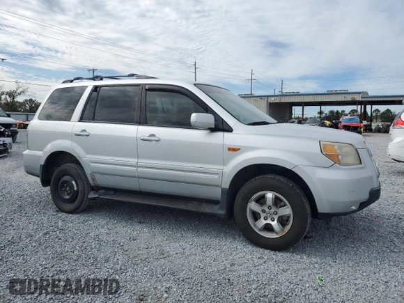 2008 Honda Pilot EX-L with VIN 5FNYF28798B004334, listed as a Copart auction lot 87737055 with 216,630 mi miles and Salvage Title. Bid and sale history available at DreamBid. Image 4.