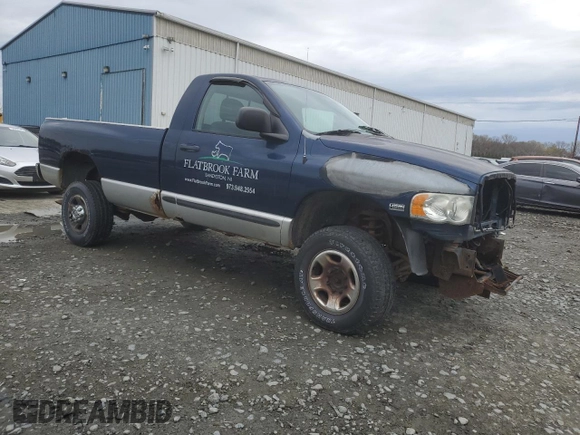 2005 Dodge 2500 ST z VIN 3D7KS26D55G826098, wystawiony jako Copart lot #52813795 z przebiegiem Nie podano mil oraz Czysty tytuł • Clean title. Historia ofert i sprzedaży dostępna na DreamBid. Obrazek 4.