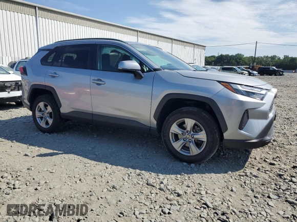 2023 Toyota RAV4 XLE with VIN 2T3P1RFV2PW372352, listed as a Copart auction lot 63701695 with 45,878 mi miles and Salvage title. Bid and sale history available at DreamBid. Image 4.