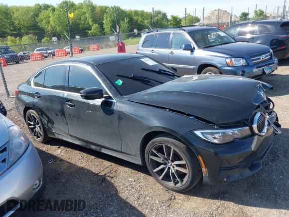 2020 BMW 3 Series 330i xDrive with VIN 3MW5R7J06L8B10285, listed as a IAAI auction lot 39403745 with 58,242 mi miles. Bid and sale history available at carsss.com. Image 1.