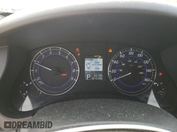 2012 Infiniti EX Journey with VIN JN1AJ0HR7CM450636, listed as a Copart auction lot 54300375 with 66,786 mi miles and Salvage Title. Bid and sale history available at carsss.com. Image 9.