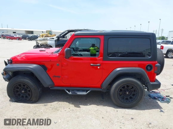 2022 Jeep Wrangler Sport with VIN 1C4GJXAG3NW195967, listed as a IAAI auction lot 42265207 with 41,220 mi miles and . Bid and sale history available at DreamBid. Image 14.
