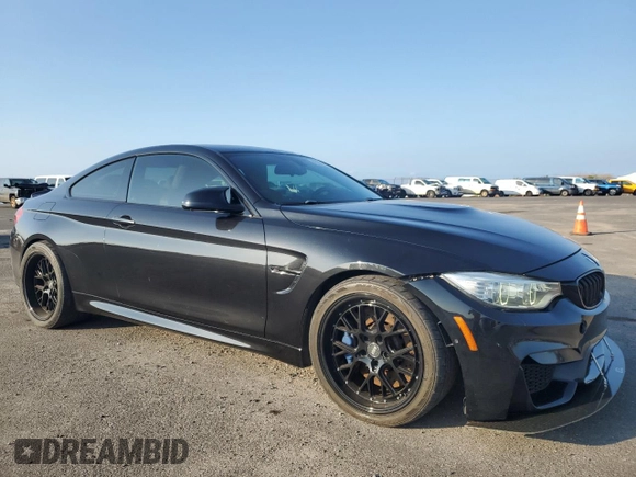 2015 BMW M4 with VIN WBS3R9C58FK333924, listed as a Copart auction lot 45224645 with 90,308 mi miles and Salvage Title. Bid and sale history available at carsss.com. Image 4.
