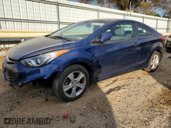 2013 Hyundai Elantra Coupe GS PZEV with VIN KMHDH6AE8DU011362, listed as a Copart auction lot 83371984 with 177,176 mi miles and Salvage Title. Bid and sale history available at carsss.com. Image 1.