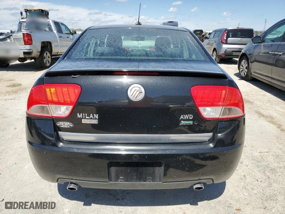 2010 Mercury Milan Premier with VIN 3MEHM0CG1AR604558, listed as a Copart auction lot 48333285 with 84,919 mi miles and Salvage Title. Bid and sale history available at carsss.com. Image 6.