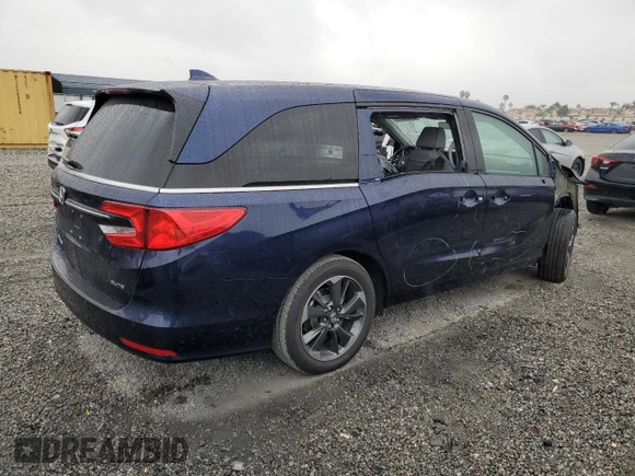2024 Honda Odyssey Elite с VIN 5FNRL6H90RB001894, выставлен на аукционе Copart как лот 53403815 с пробегом 2 943 миль миль и Списание • Salvage title. История ставок и продаж доступна на DreamBid. Изображение 3.
