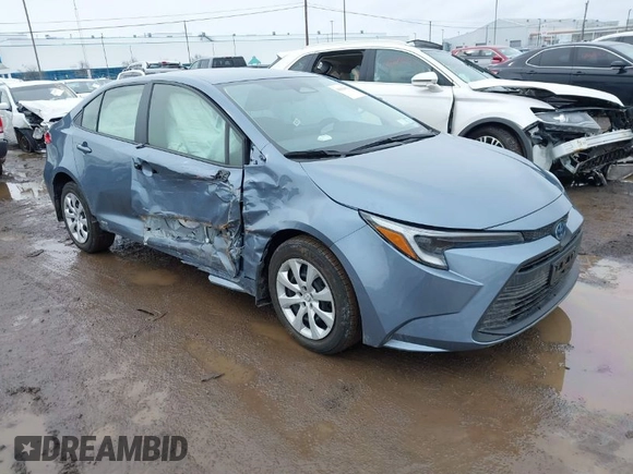 2023 Toyota Corolla Hybrid LE with VIN JTDBDMHE0P3005163, listed as a IAAI auction lot 41631670 with 10,956 mi miles. Bid and sale history available at carsss.com. Image 1.