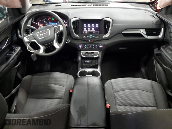 2024 GMC Terrain SLE with VIN 3GKALTEG0RL255982, listed as a Copart auction lot 44430155 with 7,214 mi miles and Salvage Title. Bid and sale history available at DreamBid. Image 8.