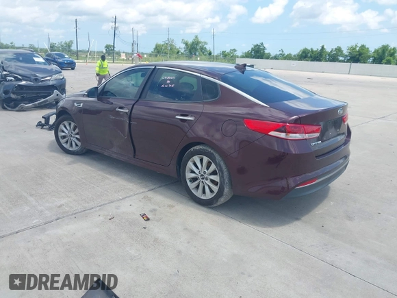 2017 Kia Optima LX with VIN 5XXGT4L3XHG124631, listed as a IAAI auction lot 42383856 with 116,563 mi miles and . Bid and sale history available at DreamBid. Image 3.