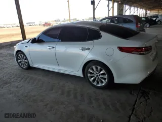2018 Kia Optima EX with VIN 5XXGU4L34JG270588, listed as a Copart auction lot 46509305 with 53,233 mi miles and Salvage Title. Bid and sale history available at carsss.com. Image 2.