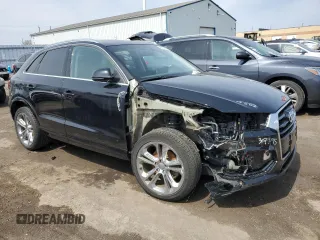 2018 Audi Q3 Premium Plus with VIN WA1JCCFS6JR032240, listed as a Copart auction lot 48233765 with 76,273 mi miles and Salvage Title. Bid and sale history available at carsss.com. Image 4.