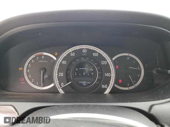 2017 Honda Accord Touring with VIN 1HGCR3F97HA042408, listed as a Copart auction lot 61937785 with 115,259 mi miles and Salvage title. Bid and sale history available at DreamBid. Image 9.