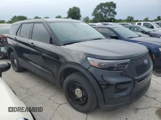 2021 Ford Police Interceptor Utility с VIN 1FM5K8AB0MGC25056, выставлен на аукционе Copart как лот 53846705 с пробегом 54 099 миль миль и Списание • Salvage title. История ставок и продаж доступна на DreamBid. Изображение 4.