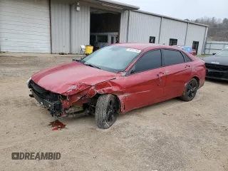 2021 Hyundai Elantra SEL with VIN KMHLM4AG2MU066130, listed as a Copart auction lot 49107105 with 75,438 mi miles and Salvage Title. Bid and sale history available at carsss.com. Image 1.