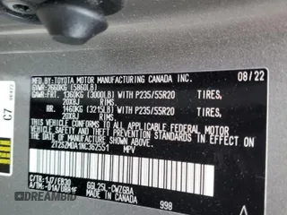 2022 Lexus RX with VIN 2T2SZMDA1NC362551, listed as a Copart auction lot 48558595 with 29,872 mi miles and Salvage Title. Bid and sale history available at carsss.com. Image 14.