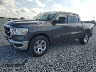 2021 Ram 1500 Big Horn with VIN 1C6SRFFT3MN638195, listed as a Copart auction lot 57675445 with 67,043 mi miles and Salvage title. Bid and sale history available at DreamBid. Image 1.