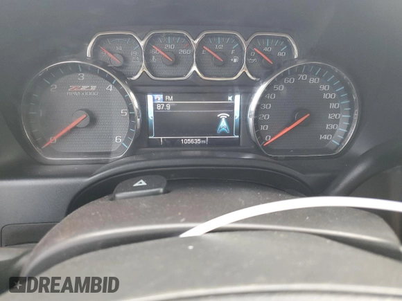 2017 Chevrolet Silverado 1500 LT with VIN 3GCUKREC5HG346149, listed as a Copart auction lot 52847415 with 105,635 mi miles and Salvage Title. Bid and sale history available at DreamBid. Image 9.