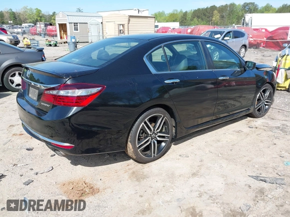 2016 Honda Accord Sport with VIN 1HGCR2F50GA086434, listed as a IAAI auction lot 42010233 with 126,597 mi miles and . Bid and sale history available at DreamBid. Image 4.