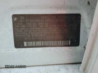 2011 BMW 3 Series 328i with VIN WBAPH7G59BNN02770, listed as a Copart auction lot 51772125 with 0 mi miles and Salvage Title. Bid and sale history available at carsss.com. Image 13.